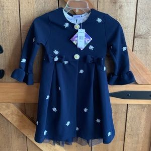 NWT BLUEBERI BOULEVARD 2 Piece Girls Coat & Dress. Size 6.